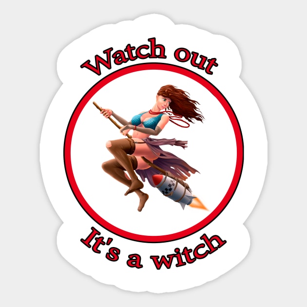 Witch Sticker by Ramiros